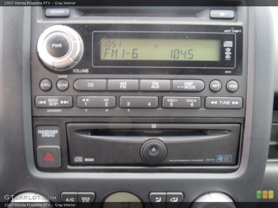 Gray Interior Audio System for the 2007 Honda Ridgeline RTX #76820643