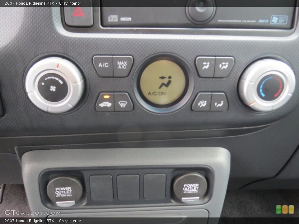 Gray Interior Controls for the 2007 Honda Ridgeline RTX #76820663