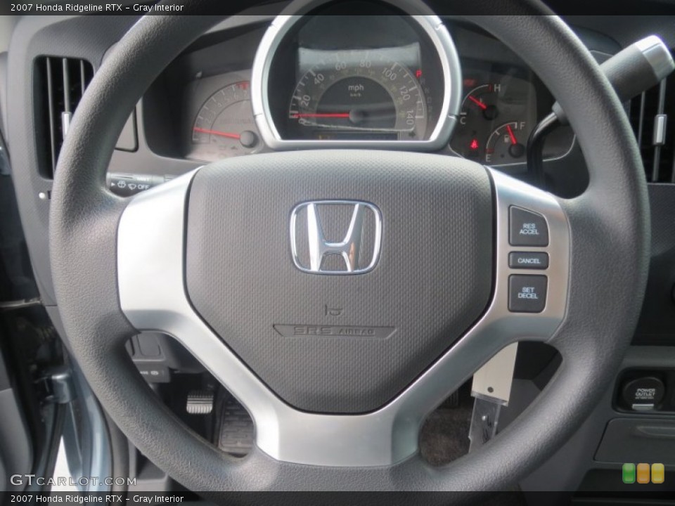 Gray Interior Steering Wheel for the 2007 Honda Ridgeline RTX #76820691