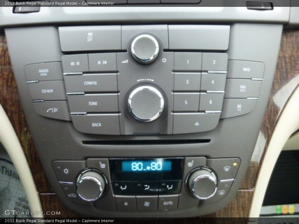 Cashmere Interior Controls for the 2012 Buick Regal  #76821043