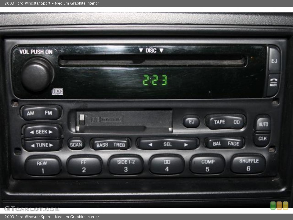 Medium Graphite Interior Audio System for the 2003 Ford Windstar Sport #76821169