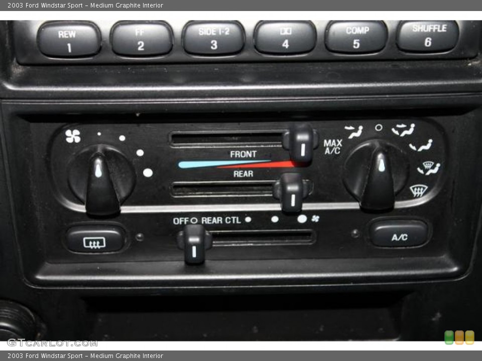 Medium Graphite Interior Controls for the 2003 Ford Windstar Sport #76821181