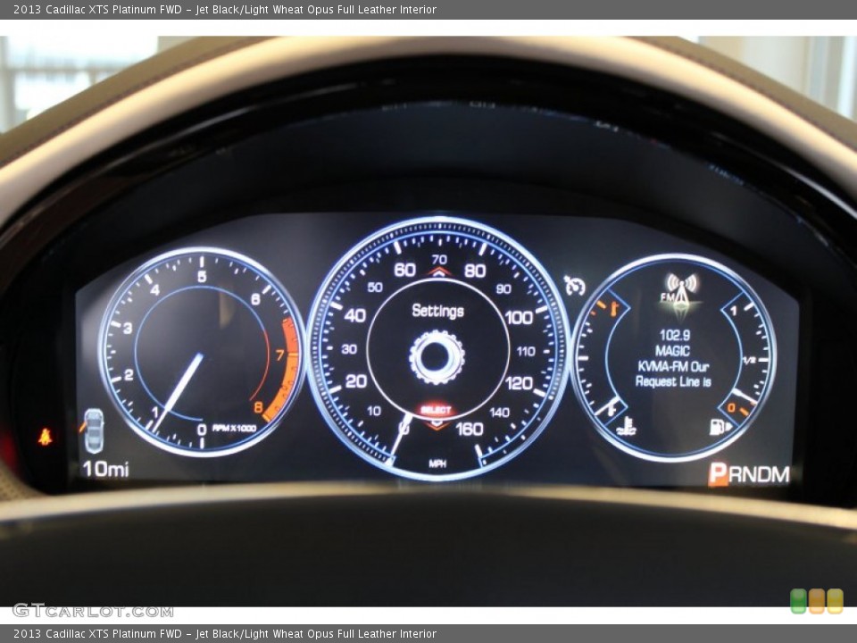 Jet Black/Light Wheat Opus Full Leather Interior Gauges for the 2013 Cadillac XTS Platinum FWD #76823599