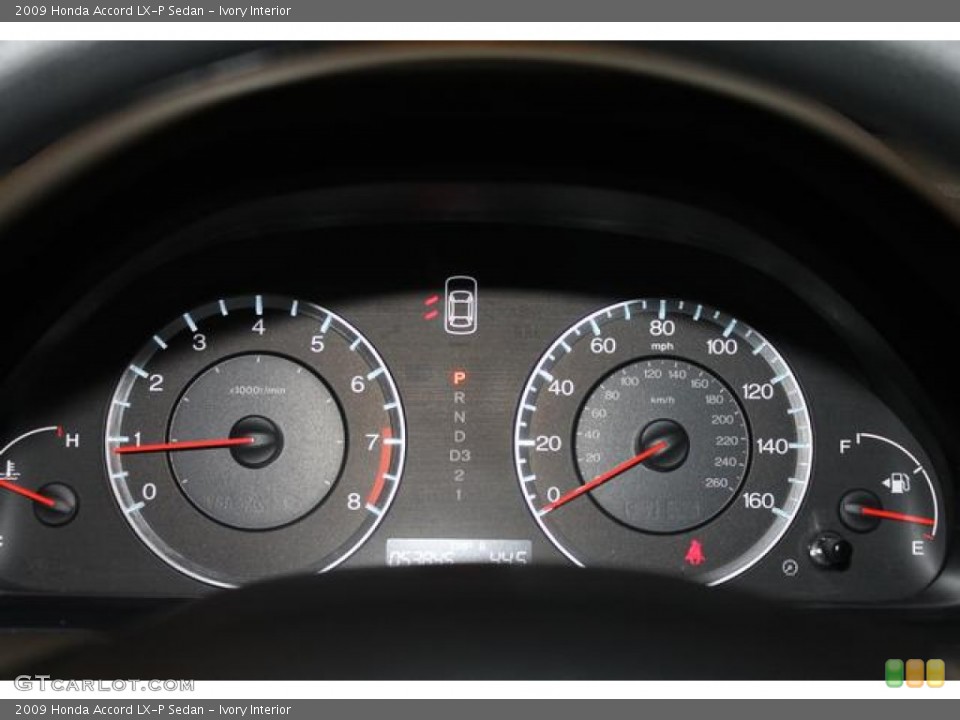 Ivory Interior Gauges for the 2009 Honda Accord LX-P Sedan #76823712