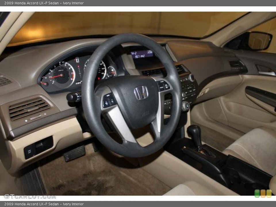 Ivory Interior Dashboard for the 2009 Honda Accord LX-P Sedan #76823763