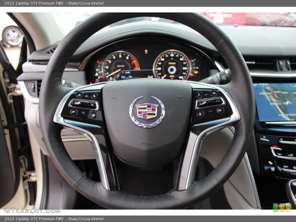 Shale/Cocoa Interior Steering Wheel for the 2013 Cadillac XTS Premium FWD #76824366