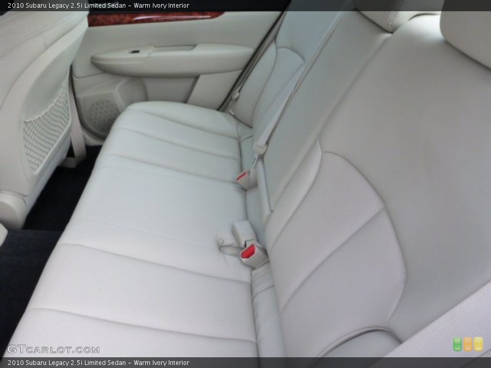 Warm Ivory Interior Rear Seat for the 2010 Subaru Legacy 2.5i Limited Sedan #76824618