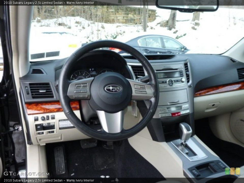 Warm Ivory Interior Dashboard for the 2010 Subaru Legacy 2.5i Limited Sedan #76824645