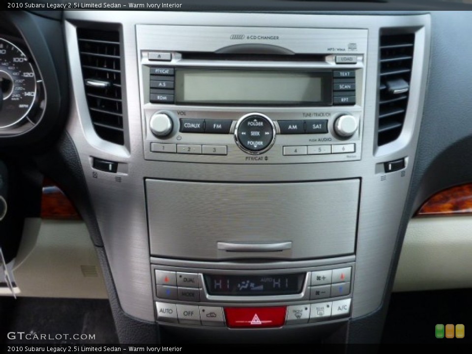 Warm Ivory Interior Controls for the 2010 Subaru Legacy 2.5i Limited Sedan #76824831