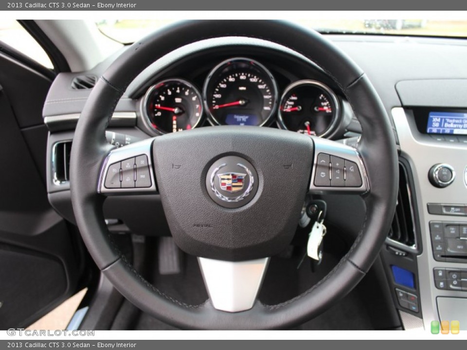 Ebony Interior Steering Wheel for the 2013 Cadillac CTS 3.0 Sedan #76824977