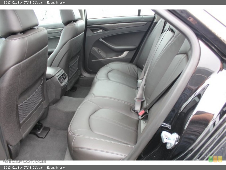 Ebony Interior Rear Seat for the 2013 Cadillac CTS 3.0 Sedan #76825063