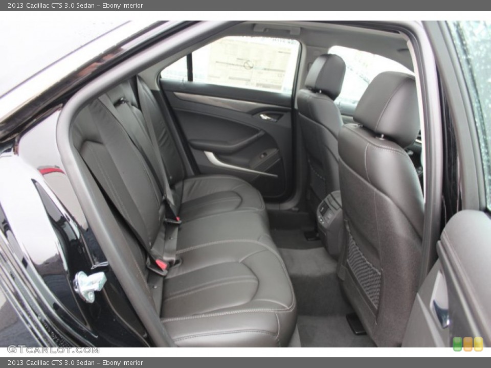 Ebony Interior Rear Seat for the 2013 Cadillac CTS 3.0 Sedan #76825083