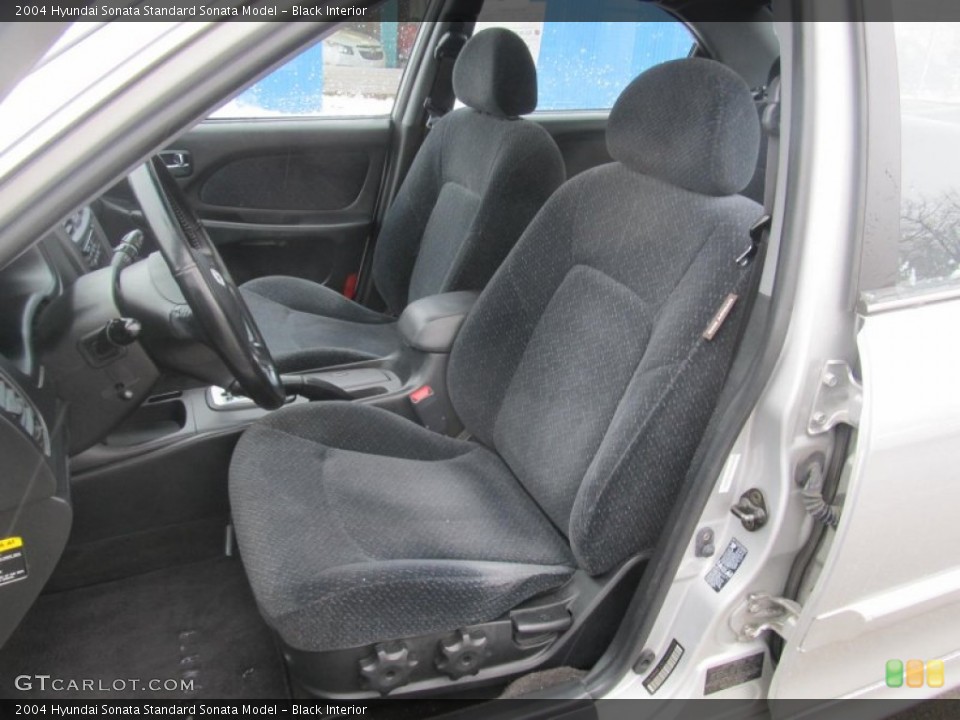 Black Interior Front Seat for the 2004 Hyundai Sonata  #76825206