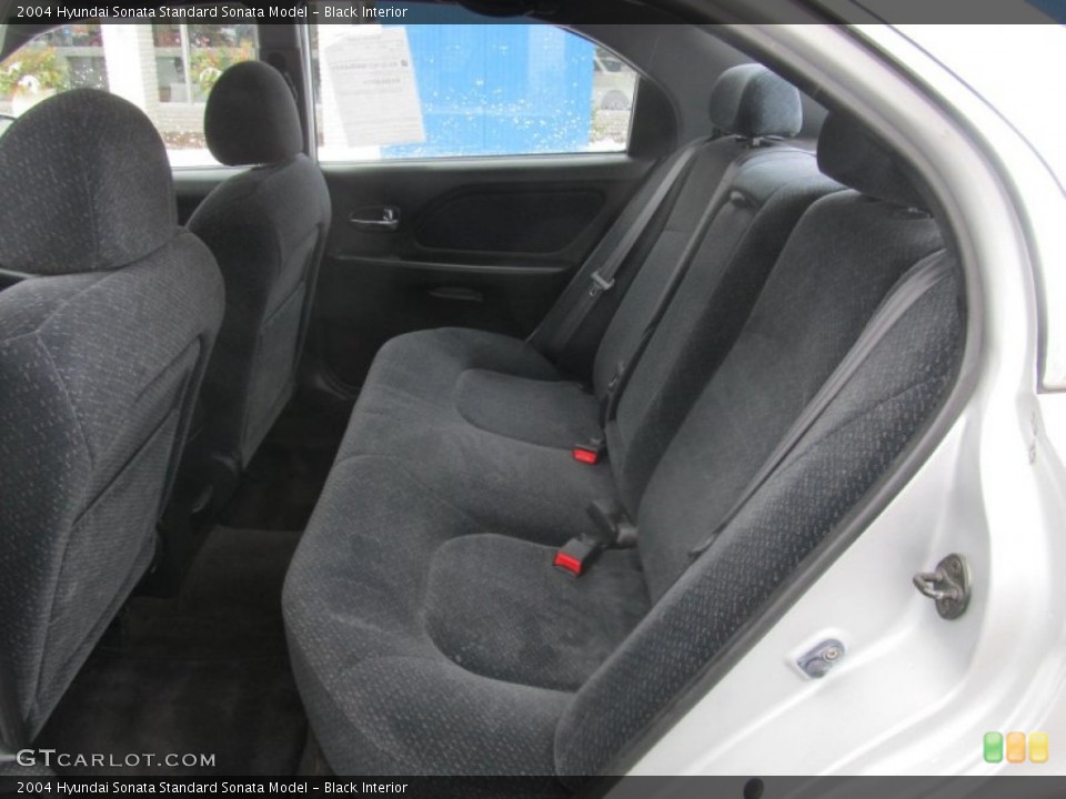 Black Interior Rear Seat for the 2004 Hyundai Sonata  #76825230