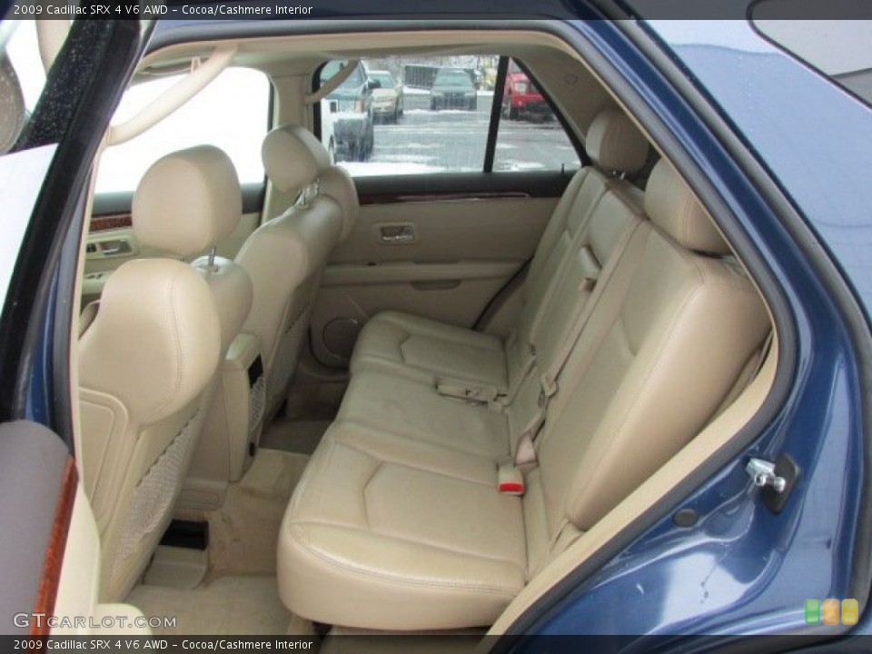 Cocoa/Cashmere Interior Rear Seat for the 2009 Cadillac SRX 4 V6 AWD #76825470