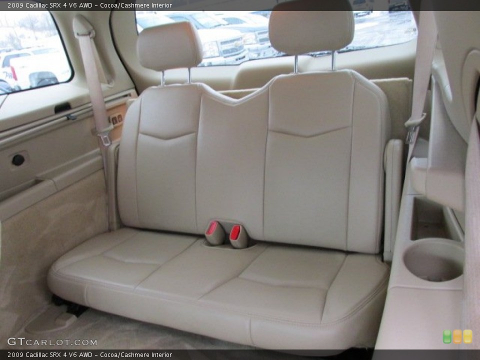 Cocoa/Cashmere Interior Rear Seat for the 2009 Cadillac SRX 4 V6 AWD #76825491