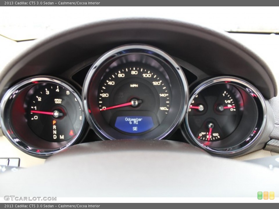 Cashmere/Cocoa Interior Gauges for the 2013 Cadillac CTS 3.0 Sedan #76825502