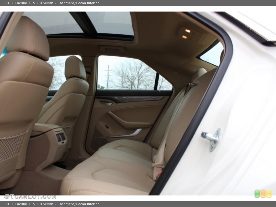 Cashmere/Cocoa Interior Rear Seat for the 2013 Cadillac CTS 3.0 Sedan #76825673