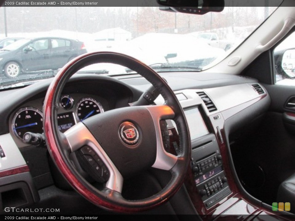 Ebony/Ebony Interior Dashboard for the 2009 Cadillac Escalade AWD #76825860