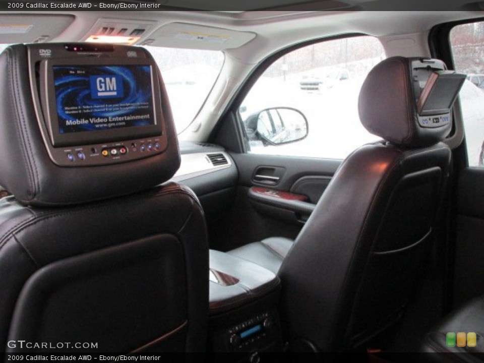 Ebony/Ebony Interior Entertainment System for the 2009 Cadillac Escalade AWD #76825902