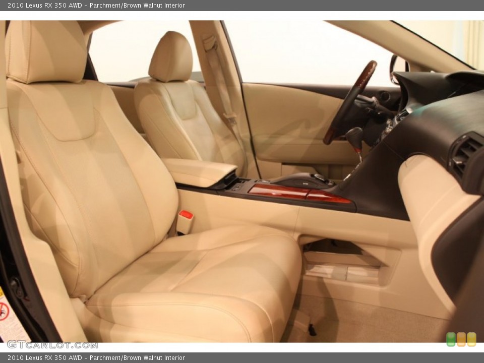 Parchment/Brown Walnut Interior Front Seat for the 2010 Lexus RX 350 AWD #76826760