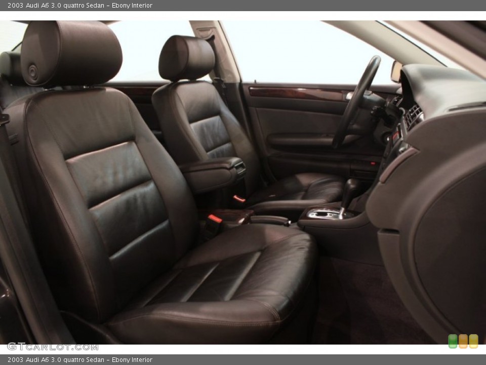 Ebony Interior Front Seat for the 2003 Audi A6 3.0 quattro Sedan #76827449