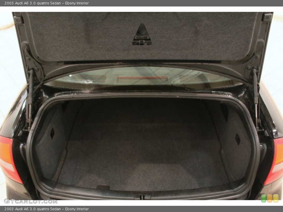 Ebony Interior Trunk for the 2003 Audi A6 3.0 quattro Sedan #76827512