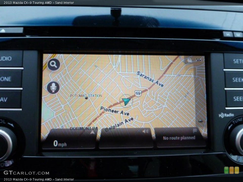 Sand Interior Navigation for the 2013 Mazda CX-9 Touring AWD #76828161