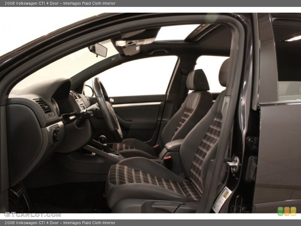 Interlagos Plaid Cloth Interior Front Seat for the 2008 Volkswagen GTI 4 Door #76828227