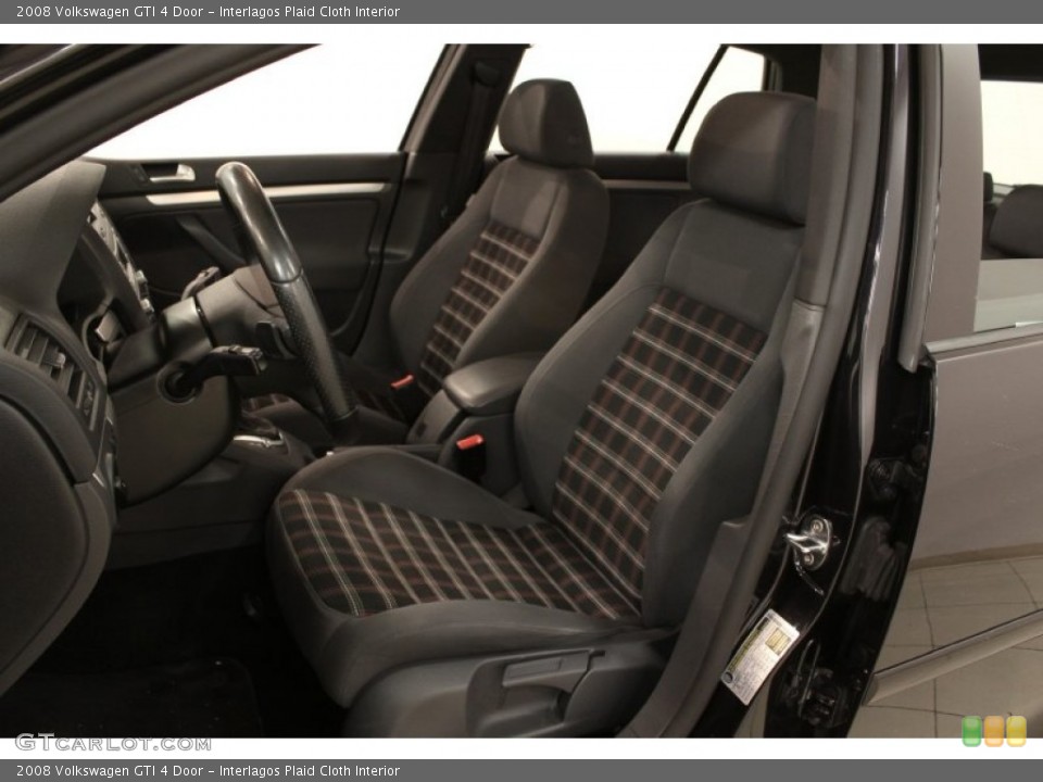 Interlagos Plaid Cloth Interior Front Seat for the 2008 Volkswagen GTI 4 Door #76828233