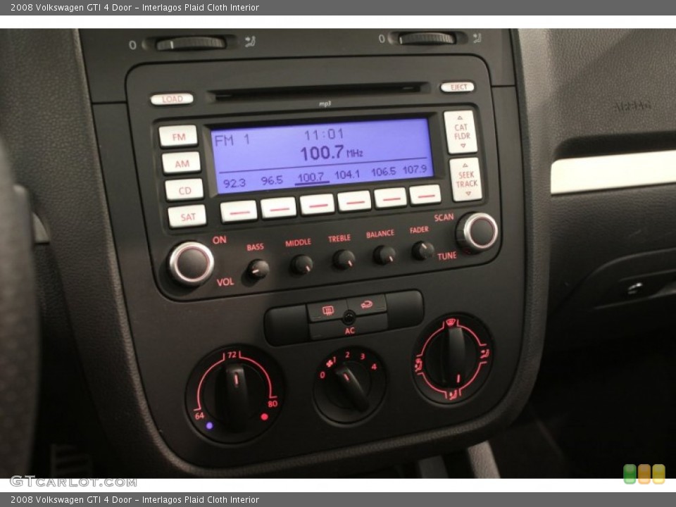 Interlagos Plaid Cloth Interior Audio System for the 2008 Volkswagen GTI 4 Door #76828284