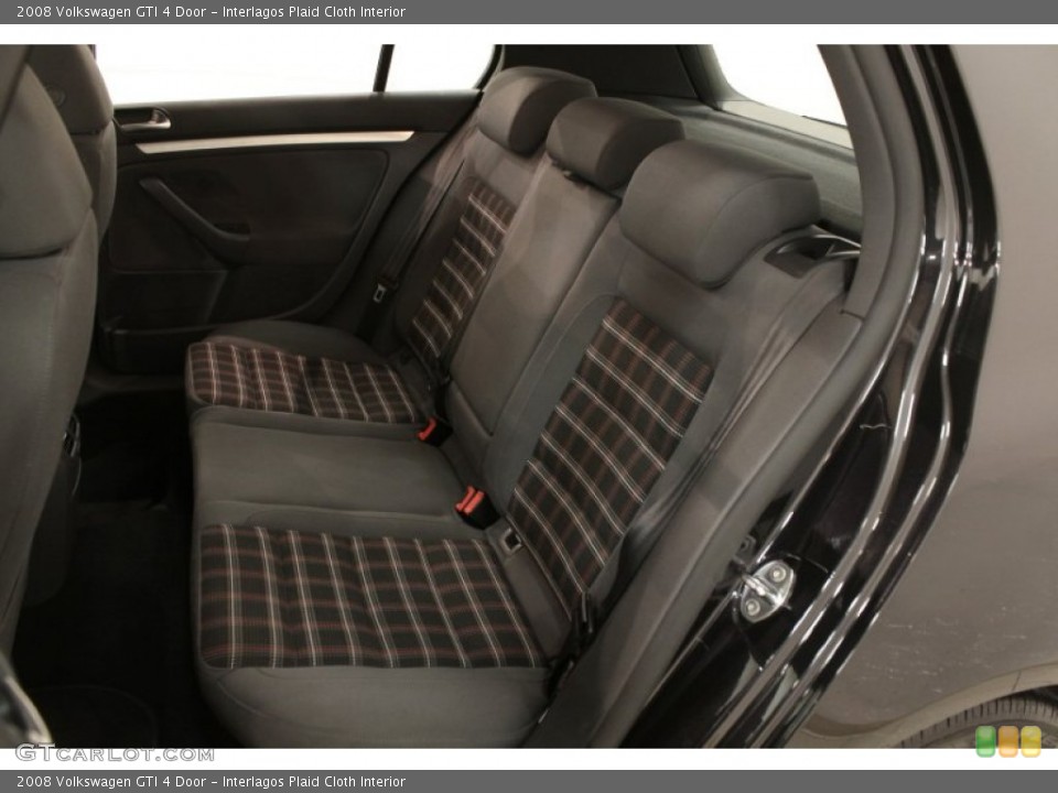 Interlagos Plaid Cloth Interior Rear Seat for the 2008 Volkswagen GTI 4 Door #76828461