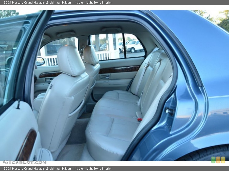 Medium Light Stone Interior Rear Seat for the 2009 Mercury Grand Marquis LS Ultimate Edition #76829418