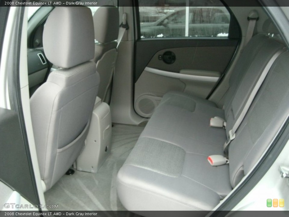 Dark Gray Interior Rear Seat for the 2008 Chevrolet Equinox LT AWD #76829889
