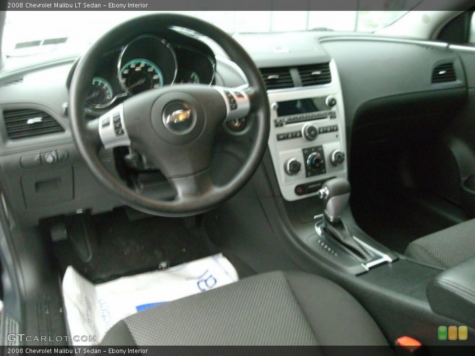 Ebony 2008 Chevrolet Malibu Interiors