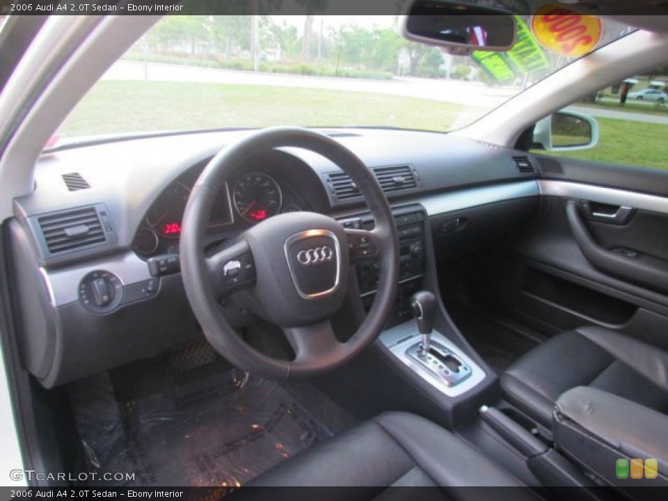 Ebony Interior Prime Interior for the 2006 Audi A4 2.0T Sedan #76831310