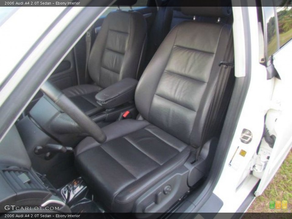 Ebony Interior Front Seat for the 2006 Audi A4 2.0T Sedan #76831330