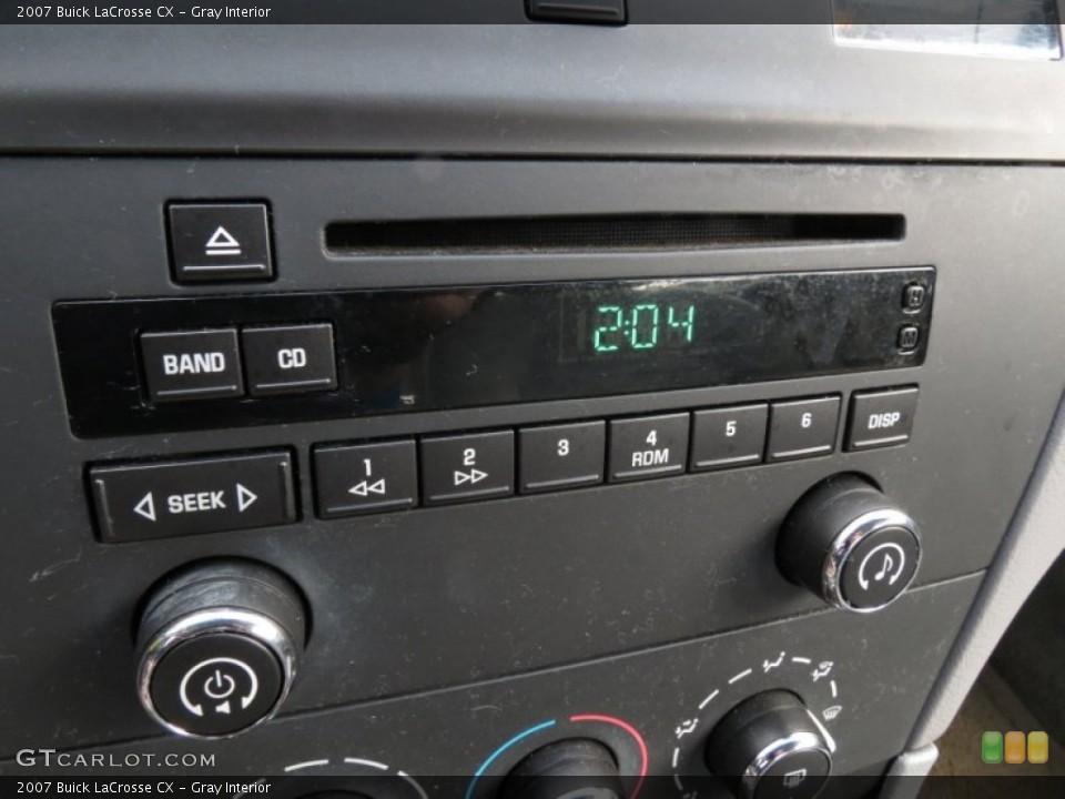 Gray Interior Controls for the 2007 Buick LaCrosse CX #76831509