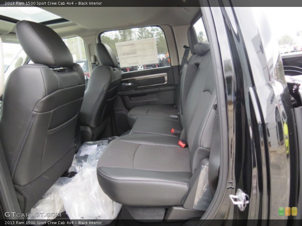 Black Interior Rear Seat for the 2013 Ram 1500 Sport Crew Cab 4x4 #76833840
