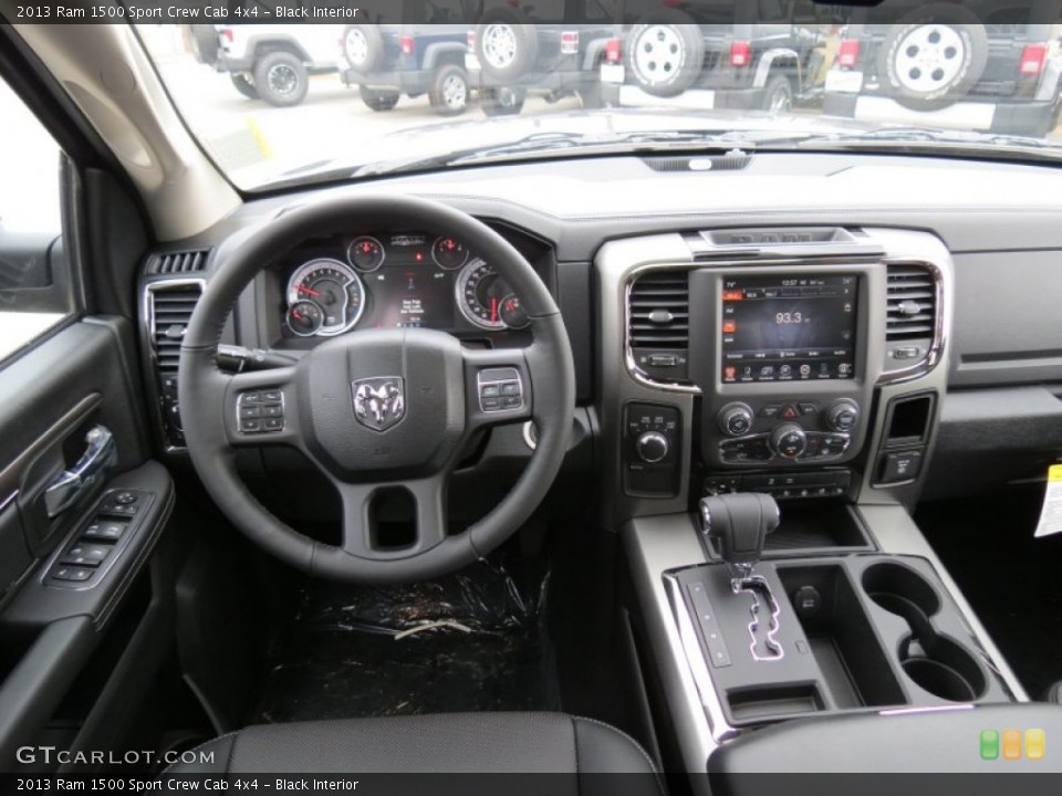 Black Interior Dashboard for the 2013 Ram 1500 Sport Crew Cab 4x4 #76833864
