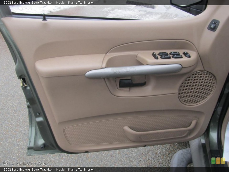 Medium Prairie Tan Interior Door Panel for the 2002 Ford Explorer Sport Trac 4x4 #76834602