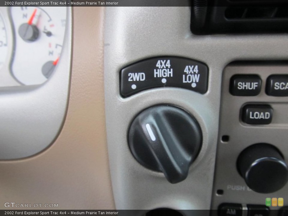 Medium Prairie Tan Interior Controls for the 2002 Ford Explorer Sport Trac 4x4 #76834719