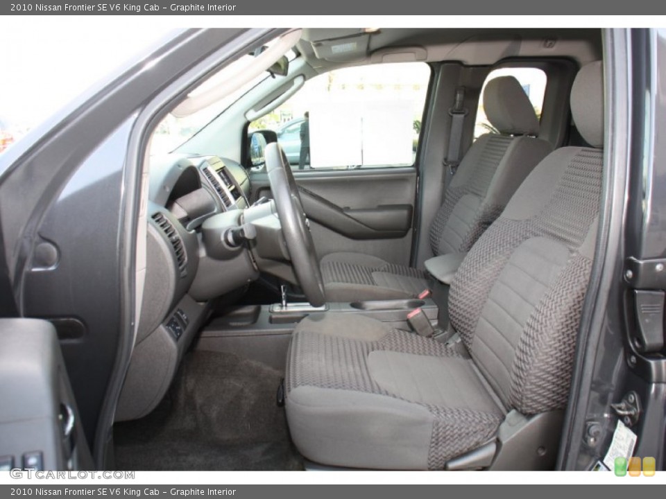 Graphite Interior Front Seat for the 2010 Nissan Frontier SE V6 King Cab #76834728