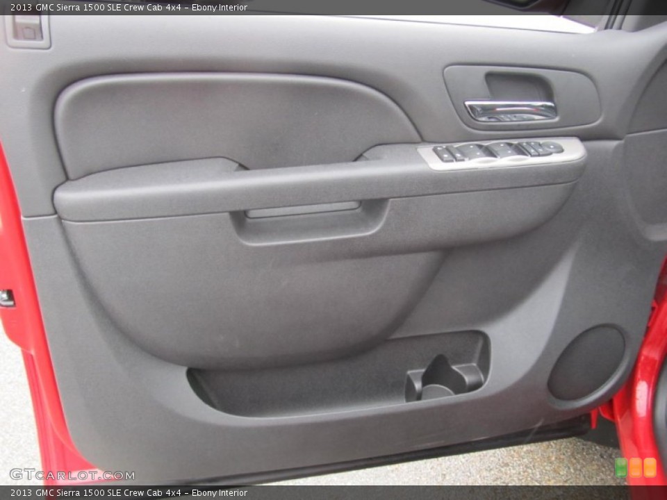 Ebony Interior Door Panel for the 2013 GMC Sierra 1500 SLE Crew Cab 4x4 #76835139