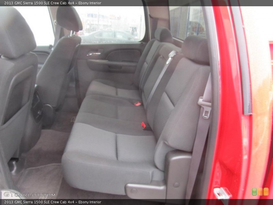 Ebony Interior Rear Seat for the 2013 GMC Sierra 1500 SLE Crew Cab 4x4 #76835157