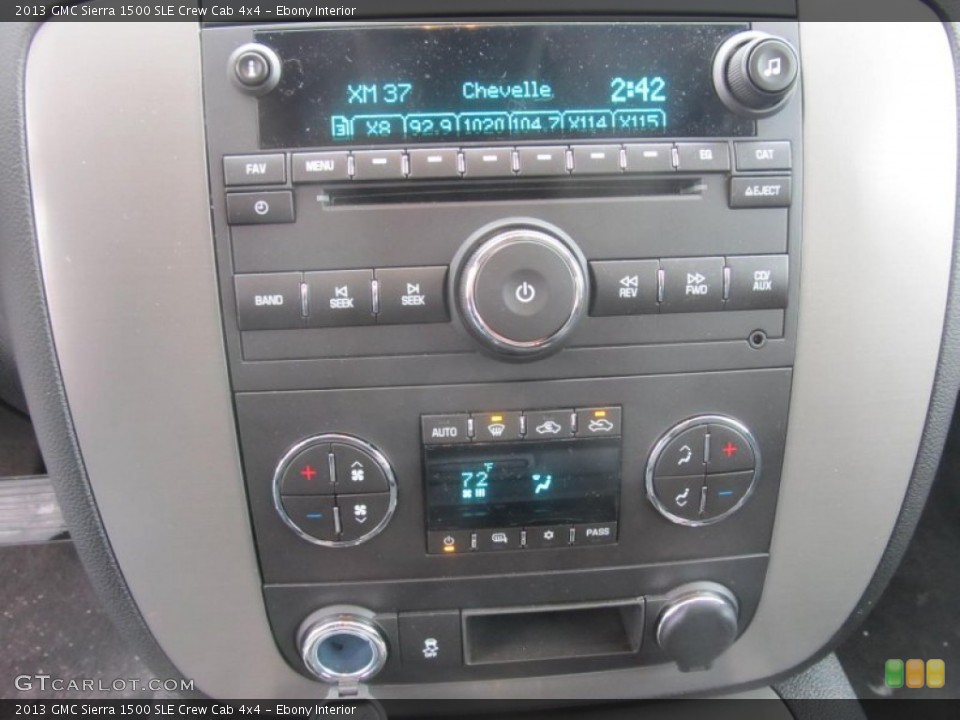 Ebony Interior Controls for the 2013 GMC Sierra 1500 SLE Crew Cab 4x4 #76835194