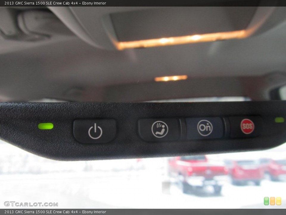 Ebony Interior Controls for the 2013 GMC Sierra 1500 SLE Crew Cab 4x4 #76835223