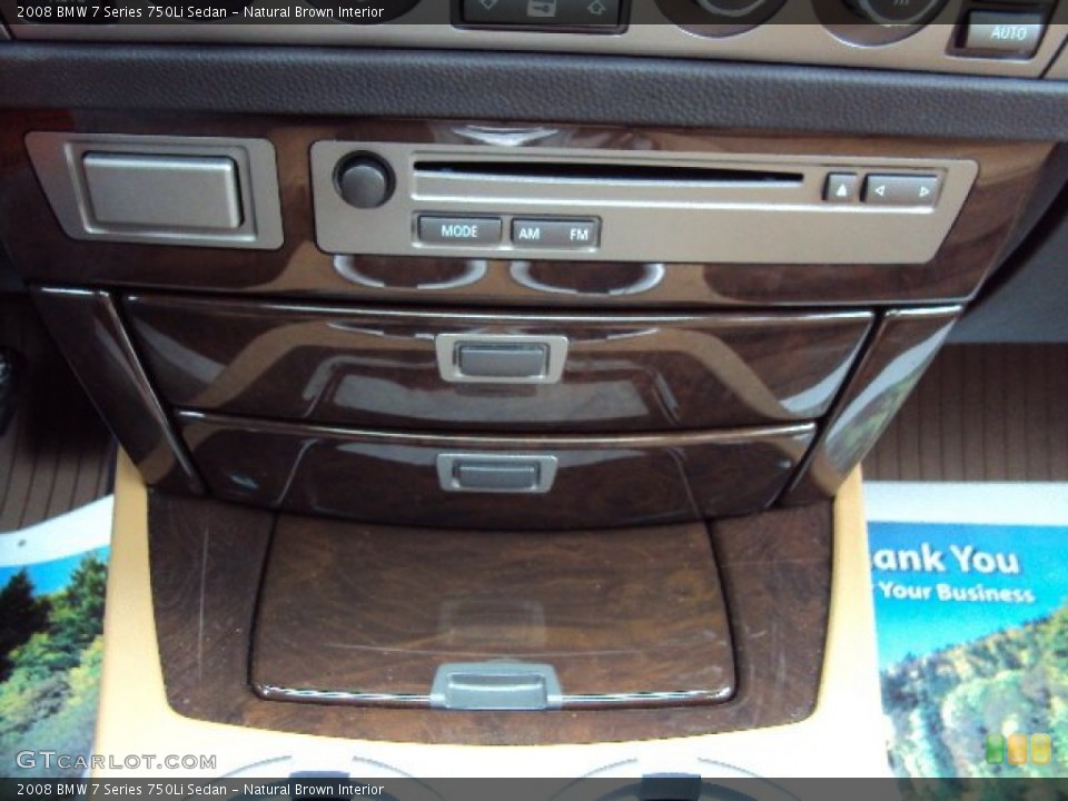 Natural Brown Interior Controls for the 2008 BMW 7 Series 750Li Sedan #76836663