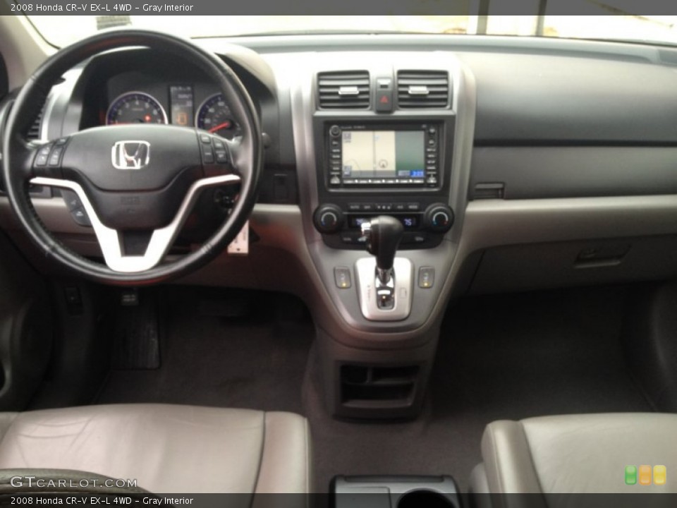 Gray Interior Dashboard for the 2008 Honda CR-V EX-L 4WD #76836869