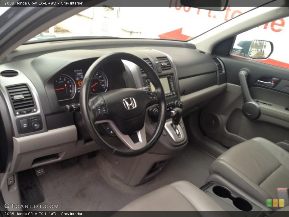Gray Interior Prime Interior for the 2008 Honda CR-V EX-L 4WD #76836900